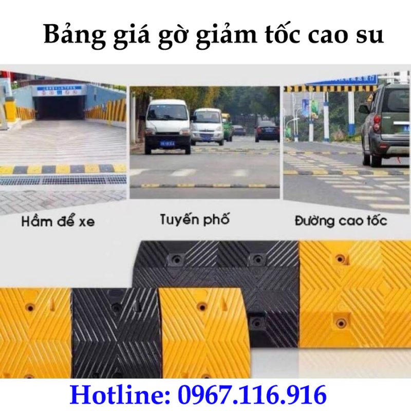 bảng giá gờ giảm tốc cao su